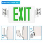 Ul Listed-led 4 Packs Led Green Exit Sign With Battery Backup Combo Exit Lights 