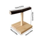 Parrot T Perch Wood Parrot Perch Bird Perch Birdcage Stand Tabletop Perch Stand
