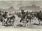 W j  Palmer 1875 Driving Cattle Into A Corral Harper   s Weekly Hand Colored