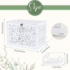 White Pvc Gift Card Box W  Lock Diy Wedding   Party Money Envelope Card Box