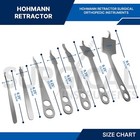 3 Sets Of 7 Hohmann Retractor Set Surgical Orthopedic Instruments German Grade