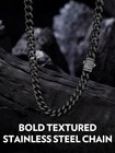 Stainless Steel Cuban Link Chain Necklace For Men   Women - Silver gold Plated 