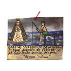 Vtg Mexican Ex Voto Painting Miniature Retablo Folk Art Renewal After Prison