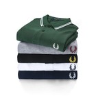 Fred Perry Men   s Cotton Polo Short Sleeve M3600 Slim Fit Pique Twin Tipped M-2xl