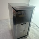 Napkin Dispenser Stainless Steel Double Sided 7 5 h Tall Fold Napkins Vintage