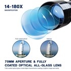 36070 Refractor Telescopes 15x-180x For Astronomy Beginners With Phone Adapter