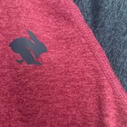 Rabbit Ez Tee Running Shirt Womens Size M Fuchsia Blue Short Sleeve Euc