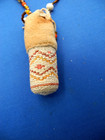 Makah Native Americanmini Basket   Bead Northwest Coast Medicine Bag W necklace