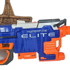 Nerf Gun N-strike Hyperfire Elite Dart Gun Blaster Works No Batteries Included