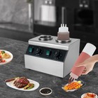 2-heads Electric Sauce Bottle Warmer Commercial Hot Chocolate Sauce Warmer 400w