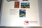Original - Northwest Airlines - 50 Years Bridging The Pacific Poster - 25  X 40 
