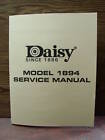 Daisy Model 1894 Bb Gun Repairman s  service Manual   
