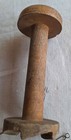 12 Antique Industrial Wooden Jagged End Textile Spools Or Bobbins 