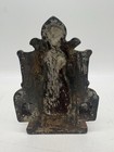 Antique Cast Iron Dutch Milkmaid Doorstop Vintage Original Painted Bookend