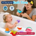 Toddler Bath Toys For Kids Ages 1-3 10 Pcs Baby Bath Toys Mold Free With Multi C