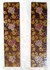Antique Victorian Majolica Floral And Leaves Fireplace Surround Tiles
