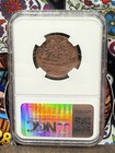 Admiral Gardner 1808 Sea Salvaged  india  10cash Copper Coin Ngc Certified-rare 