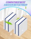 Disposable Mop Pad Refills Compatible With Swiffer Wet Jet White-30 Count 