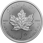2025 Canada Silver Maple Leaf - 1 Oz -  5 - 1 Roll - Twenty-five 25 Bu Coins