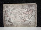 1890 Michigan Central N y  Central Lines Wabash Grand Trunk 1st Class Ticket Map