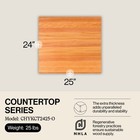 John Boos Butcher Block Kitchen Countertop  24  X 25  X 1 1 2   Cherry