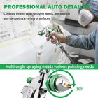 Hvlp Air Spray Gun Kit W 1 4 1 7 2 0mm Nozzles 20oz 600ml Wall Diy Repair Paint
