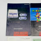 Super Nintendo Snes Console System Instruction Manual Inserts Registration Card