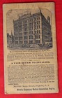 Antique 1884 Memorandum Account Book  Designed For Farmers  Mechanics
