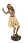 Hawaiian Hula Lady Dancing Dashboard Doll - 7  Car Doll Hawaii Souvenir  Natural