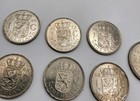Netherlands 1968 - 1979 1 Gulden   2 5 Gulden Coins X 7