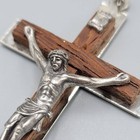 Vintage Wood Cross Wall Hanging Crucifix Italy 3 1 8 In Nice Detail
