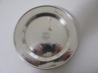 Vintage Sterling Silver Small Plate    heavy And Engraved