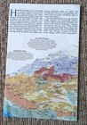 Vintage 1985 National Geographic -  Shaping Of A Continent Map Earth s Geology