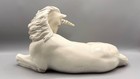 Vintage Unicorn Figurine Universal Statuary 1981 White Ceramic Bisque Statue