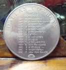 Johnny Walker Red  Scotch Whiskey 1972 Dallas Ciwboy Schedule Uncirculated Medal