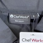 Chef Works Men s Chef Button Snap Coat Size Large Color Black
