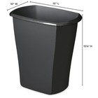 Sterilite 5 5 Gallon Bathroom office Trash Can  Plastic Rectangular Wastebasket