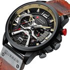 Curren Casual Sport Watches For Men Top Brand Luxury Military Leather Wristwatch