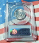 1960 Silver Washington Quarter Pcgs Ms65   Blast White   Free Shipping      