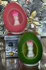 Vintage Gurley Novelty Easter Egg Candles Unburned 1940s - 1950s Easter