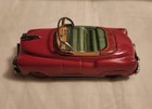 Vintage 1950 s Hadson Convertible Tin Litho Friction Toy Car 5  Made In Japan