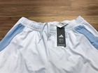 Mens L - New Adidas Mls Houston Dynamo Fc Soccer Brief Lined Shorts White