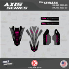 Graphics Kit For Kawasaki Kx450  2019-2023  Axis Series - Magenta-shift