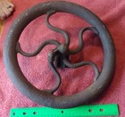 Industrial Fly Wheel   Sewing Machine Belt Pulley 5 Unique Spokes 13  Steampunk 