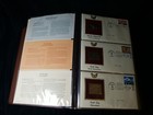 Set Of 75 First Day Covers With 22kt Gold Replica Stamps Binder 4 1995 - 5 1996