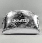 Dior Novelty Pouch Silver Cosmetic Bag Unused Box Included Authentic