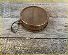 Brass Antique Compass Nautical Necklace Pendant Camping Keychain Pocket Style