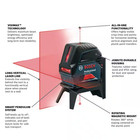 65 Ft  Cross Line Laser Level With Plumb Points Self Leveling Includes Hard Carr