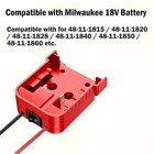 2-pcs Power Wheels Adapter For Milwaukee 18v Battery Diy Upgrade Fuse Switch