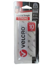 Velcro Industrial Strength Strong 4  X 2  Strips  2 Strips White  90200  New